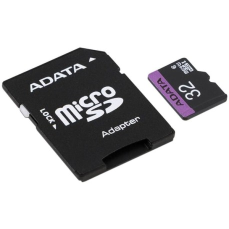 MEMORIA MICRO SDHC ADATA 32GB UHS-I U1 C/ADAPT (AUSDH32GUICL10-RA1)