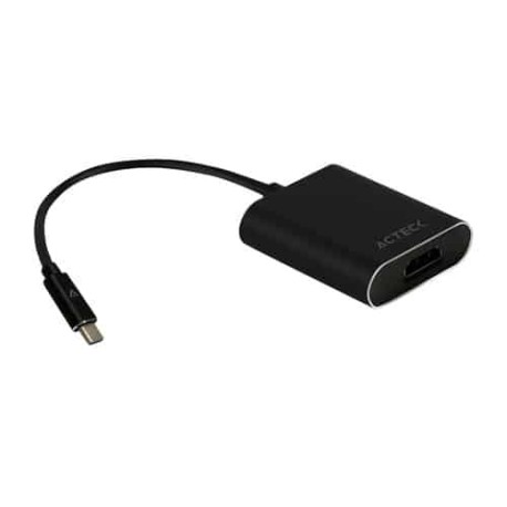 ADAPTADOR ACTECK HDMI-USB TIPO C 150MM 10.2 GBPS NEGRO AT200 AC-923040