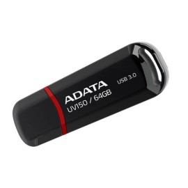 MEMORIA FLASH ADATA UV150 64GB USB 3.1 NEGRO (AUV150-64G-RBK)