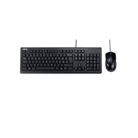 Kit de Teclado y Mouse ASUS U2000, Alámbrico, USB, Negro (Español)