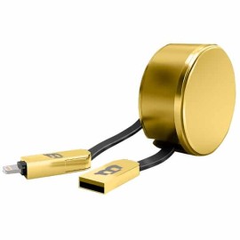 CABLE BLACKPCS (CA-RETRACTIL) V8/LIGHTNING ORO 1M 2.1A (CAGMLPR-3)