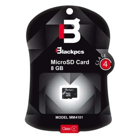 MEMORIA MICRO SDHC BLACKPCS  8GB CLASE 4 (MM4101-8GB)