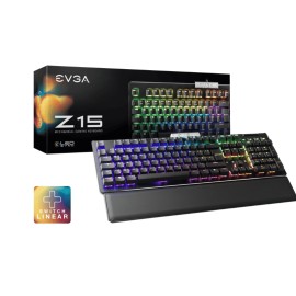 TECLADO EVGA Z15 821-W1-15SP-K2 RGB HOT-SWAP MECANICO USB 3.2 4000HZ