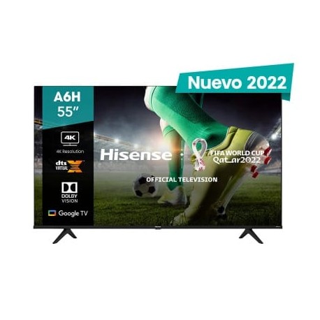 TELEVISION HISENSE 55A6H 55″ SMART ANDROID ULTRA HD 4K 3840*2160 WIFI