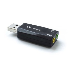 ADAPTADOR VORAGO ADP-201 USB- AUDIO 3.5mm 5.1 MICROFONO