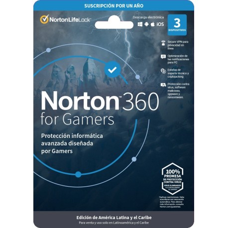 NORTON 360 FOR GAMERS / TOTAL SECURITY 3DV 1YR (TMNR-023)