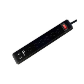 BARRA DE MULTI CONTACTOS QIAN PINYAO EN260 6 CONTACTOS2 PUERTOS USB