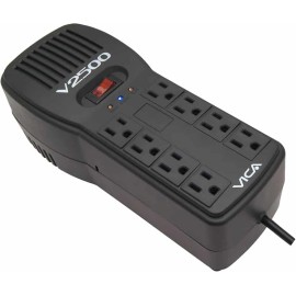 REGULADOR ELECT VICA, 2500VA/1500W, 8 CONT NEMA 5-15R/RJ11/RJ45 (V2500