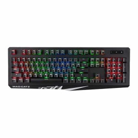 TECLADO VERBATIM GAMING S.T.R.I.K.E.4 KBD B MAD CATZ KS13MMUSBL00