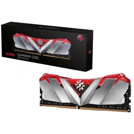 MEMORIA DDR4 XPG GAMMIX D30 8GB 3200MHZ RED SILVER (AX4U32008G16A-SR30)