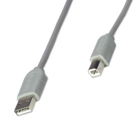 Cable  USB 1.1  Manhattan Tipo A -tipo B 3.0m Gris Plug And Play 317863
