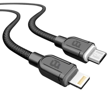 CABLE BLACKPCS (CA-EXCELENCE) LIGHTNING GRIS 1M TEJIDO 2.1A(CAGYLTE-3)