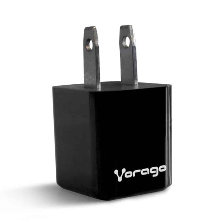 Cargador  Para Pared Vorago 1 Puerto USB Negro Blister (au-105-bk)