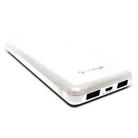 Power  Bank Vorago Pb-401 Blanco 10,000 Mah 2 Puerto USB 1.0a 2.1