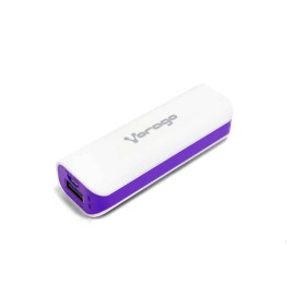Power  Bank Vorago Au-107 2600 Mah Blanco/ Morado