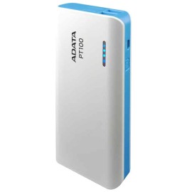 Cargador  Portatil ADATA Pt100 Blanco/azul (apt100-10000m-5v-cwhbl)