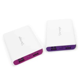 Power  Bank Vorago Au-300 12000 Mah Blanco/rosa