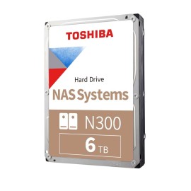 DISCO DURO INTERNO TOSHIBA 6TB HDWG160XZSTA N300 7200RPM NAS 256MB