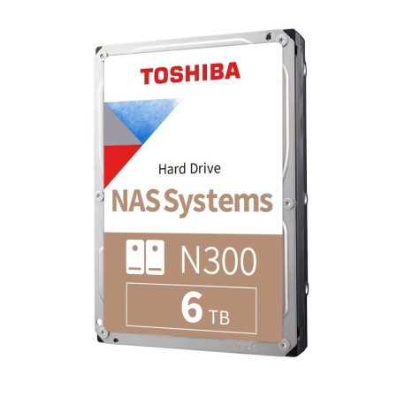 DISCO DURO INTERNO TOSHIBA 6TB HDWG160XZSTA N300 7200RPM NAS 256MB