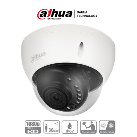 Camara  Dahua Domo 2 Mpx Antivandalica/ Lente 2.8 Mm/ir 30m Ik10/ip67
