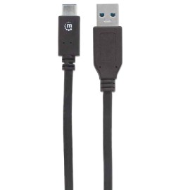 Cable  USB Manhattan A Macho-tipo C Macho 1.0m V3.1 353373