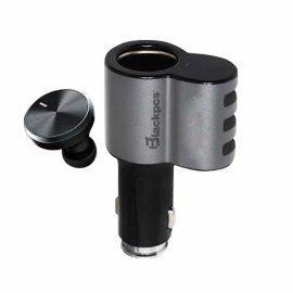 Car  Charger Blackpcs 3 Puertos USB Manos Libres Negro (epi053bt-bl)