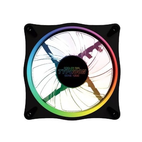 Ventilador  RGB Yeyian Fs1200 Typhoon Serie 1200 RGB 120mm P/gabinete