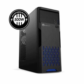 Gabinete  Getttech Gg-1801 Atx Fuente 500w, 1 Vent, 2 USB 3.0, Negro