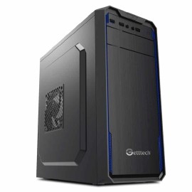 Gabinete  Getttech Gg-1803 Atx Fuente 500w 1vent,2usb2.0,1usb3.0, Negro