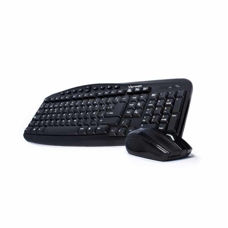 Kit  Teclado Y Mouse Vorago Km-303 Inalambrico Multimedia Negro