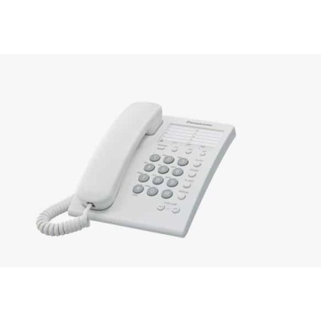 Panasonic  Telefono Alambrico Basico 13 Memorias Blanco (kx-ts550mew)