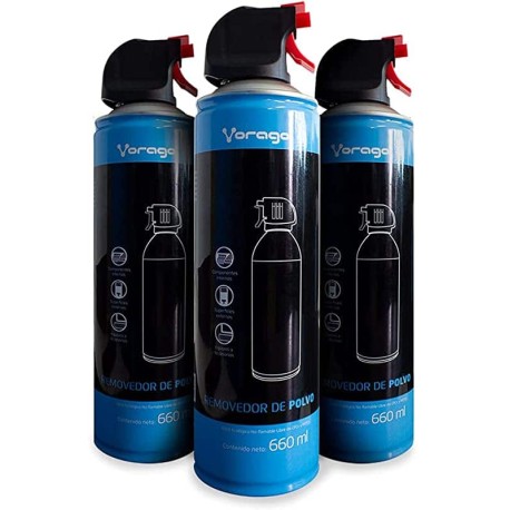 Kit  3pz Aire Comp Vorago Cln-300+1 Limpiador Pantallas Kit3-pcln-300
