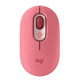 Mouse  Logitech Óptico Pop, Inalámbrico, Bluetooth, 4000dpi, Rosa Coral