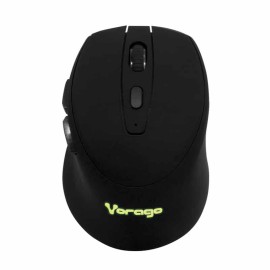Mouse  Vorago Mo-306 Inalambrico Iluminado 2400 Dpi Recargable Negro