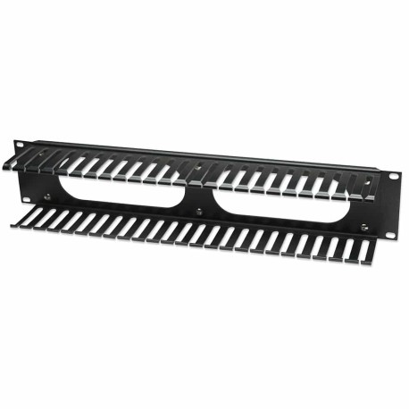 Organizador  Horizontal De Cables Intellinet 19 2u Con Tapa 168458