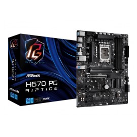 TARJETA MADRE ASROCK H670 PG RIPTIDE SOC 1700 DDR4 / M.2 / USB TYPE C