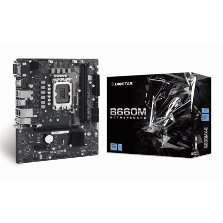 TARJETA MADRE BIOSTAR B660MX-E DDR4 HDMI M.2 SATA PCIE 4.0 12TH 1700