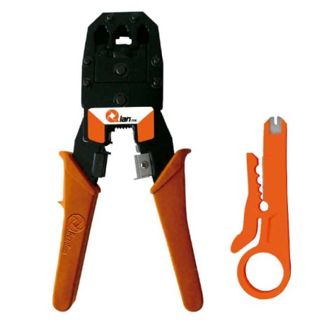 Pinza  Ponchadora QIAN Qap-37401 Bagong, Pelad P/con/red/rj45/rj11/rj12