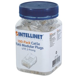 Plug  Intellinet Utp Rj45 Cat5e Multifilar 15-micras 100 Pza  790055