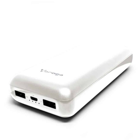 Power  Bank Vorago Pb-550 20,000 Mah 2 Puertos 1a/2.1a Blanco