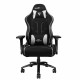 Silla  Game Factor Tela Reclinable 4d, Metal Negra/blanca Cgc600-wh