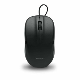 MOUSE VORAGO MO-103 NEGRO OPTICO ALAMBRICO USB, 3 BOT, 1,000 DPIS