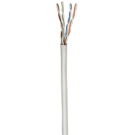 Bobina  Intellinet Cat6 Utp Cca Solida Color Gris 23awg 305 Mts 704663